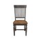 International Concepts Vista Slat Back Chair, Set of 2 Chairs, Hickory/Washed Coal C45-65P - alternate 5